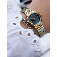 Ferro Sarı ve Gümüş Çelik Kordon Kadın Kol Saati FL88745A-D2 3 ATM Su Geçirmez 2 Yıl Garantili Hediye Paketli