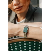 Ferro Sarı ve Gümüş Çelik Kordon Kadın Kol Saati FL21752A-D6 3ATM Su Geçirmez 2 Yıl Garantili