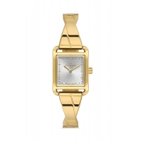 Ferro Sarı Çelik Kordon Kadın Kol Saati FL40155A-B 3ATM Su Geçirmez 2 Yıl Garantili HediyePaketli