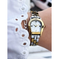 Ferro Sarı ve Gümüş Çelik Kordon Kadın Kol Saati FL88211A-D 3 ATM Su Geçirmez 2 Yıl Garantili Hediye Paketli