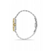 Ferro Sarı ve Gümüş Kordon Çelik Kordon Kadın Kol Saati FL21609A-D6 3ATM SuGeçirmez 2 YılGarantili