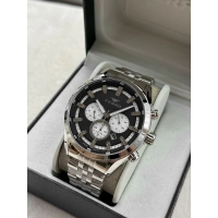 Ferro Gümüş Çelik Kordon Erkek Kol Saati FM43027A-A2 Tüm Fonksiyonlar Aktif 3ATM Su Geçirmez