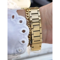 Ferro Sarı Çelik Kordon Kadın Kol Saati FL43028A-B 3ATM Su Geçirmez 2 Yıl Garantili HediyePaketli