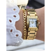 Ferro Sarı Çelik Kordon Kadın Kol Saati FL43028A-B 3ATM Su Geçirmez 2 Yıl Garantili HediyePaketli