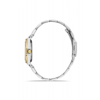 Ferro Sarı ve Gümüş Çelik Kordon Kadın Kol Saati FL43030A-D6 3ATM Su Geçirmez 2 Yıl Garantili