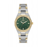 Ferro Sarı ve Gümüş Çelik Kordon Kadın Kol Saati FL43030A-D6 3ATM Su Geçirmez 2 Yıl Garantili