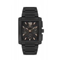 Ferro Rose and Silver Steel Strap Mens Wristwatch F11288A-E