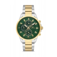 Ferro Sarı ve Gümüş Çelik Kordon Erkek Kol Saati FM11533A-D6 Fonksiyonları Aktif 3ATM Su Geçirmez