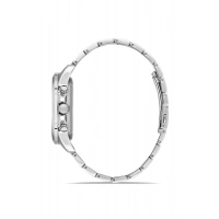 Ferro Gümüş Çelik Kordon Erkek Kol Saati FM11533AWT-A3 Fonksiyonları Aktif 3ATM Su Geçirmez