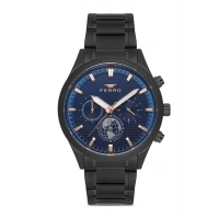 Ferro Gri Çelik Kordon Erkek Kol Saati FM11215A-V3 Fonksiyonları Aktif 3ATM SuGeçirmez HediyePaket