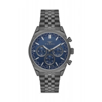 Ferro Gri Çelik Kordon Erkek Kol Saati FM11647A-V3 Fonksiyonları Aktif 3 ATM Su Geçirmez