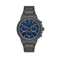 Ferro Gri Çelik Kordon Erkek Kol Saati FM40123A-V Tüm Fonksiyonlar Aktif 3 ATM Su Geçirmez