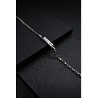 Ferro Silver Steel Mens Bracelet FRJ10005A-A