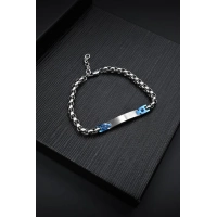 Ferro Silver Steel Mens Bracelet FRJ10013A-L