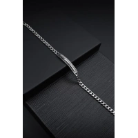 Ferro Gümüş Çelik Erkek Bileklik FRJ10018A-A