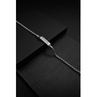 Ferro Silver Steel Mens Bracelet FRJ10019A-A