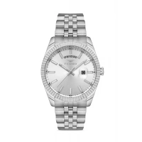 Ferro Gümüş Çelik Kordon Erkek Kol Saati F11247A-A 3 ATM Su Geçirmez 2 Yıl Garantili Hediye paketli