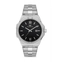 Ferro Gümüş Çelik Kordon Erkek Kol Saati F11357A-A2 3ATM Su Geçirmez 2 Yıl Garantili Hediye Paketli