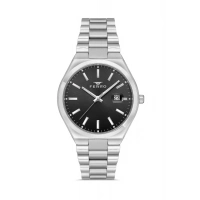 Ferro Gümüş Çelik Kordon Erkek Kol Saati F11386A-A2 3 ATM Su Geçirmez 2 Yıl Garantili Hediye Paketli