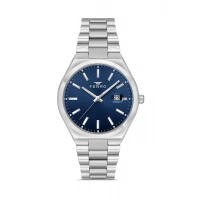 Ferro Gümüş Çelik Kordon Erkek Kol Saati F11386A-A3 3 ATM Su Geçirmez 2 Yıl Garantili Hediye Paketli