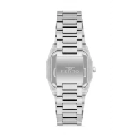 Ferro Gümüş Çelik Kordon Erkek Kol Saati F11481AWT-A2 3ATM Su Geçirmez 2 Yıl Garantili HediyePaketli