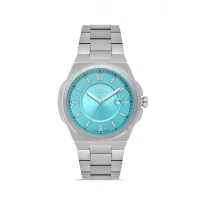 Ferro Gümüş Çelik Kordon Erkek Kol Saati F11500AWT-A15 3ATM SuGeçirmez 2 Yıl Garantili HediyePaketli