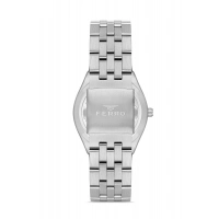 Ferro Gümüş Çelik Kordon Erkek Kol Saati F11569AWT-A15 3ATM Su Geçirmez 2 YılGarantili HediyePaketli