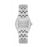 Ferro Gümüş Çelik Kordon Erkek Kol Saati F11569AWT-A3 3ATM Su Geçirmez 2 Yıl Garantili HediyePaketli