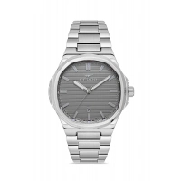 Ferro Gümüş Çelik Kordon Erkek Kol Saati F11648AWT-A4 Fonksiyonları Aktif 3 ATM Su Geçirmez