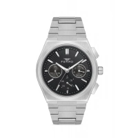 Ferro Gümüş Çelik Kordon Erkek Kol Saati FM11452A-A2 Fonksiyonları Aktif 3ATM Su Geçirmez