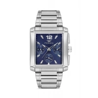 Ferro Gümüş Çelik Kordon Erkek Kol Saati FM11465AWT-A3 Fonksiyonları Aktif 3ATM Su Geçirmez