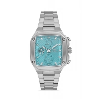 Ferro Gümüş Çelik Kordon Erkek Kol Saati FM11485A-A15 Fonksiyonları Aktif 3ATM Su Geçirmez