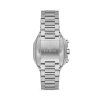Ferro Gümüş Çelik Kordon Erkek Kol Saati FM11485A-A15 Fonksiyonları Aktif 3ATM Su Geçirmez