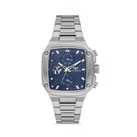 Ferro Gümüş Çelik Kordon Erkek Kol Saati FM11485A-A3 Fonksiyonları Aktif 3ATM Su Geçirmez