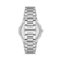 Ferro Gümüş Çelik Kordon Erkek Kol Saati FM11499A-A2 Fonksiyonları Aktif 3ATM Su Geçirmez