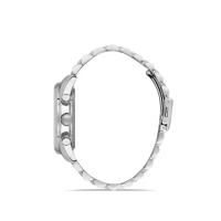 Ferro Gümüş Çelik Kordon Erkek Kol Saati FM11507A-A3 Fonksiyonları Aktif 3ATM Su Geçirmez