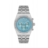 Ferro Gümüş Çelik Kordon Erkek Kol Saati FM11508A-A15 Fonksiyonları Aktif 3ATM Su Geçirmez