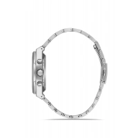 Ferro Gümüş Çelik Kordon Erkek Kol Saati FM11508A-A15 Fonksiyonları Aktif 3ATM Su Geçirmez