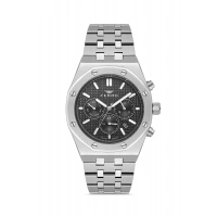 Ferro Gümüş Çelik Kordon Erkek Kol Saati FM11508A-A2 Fonksiyonları Aktif 3ATM Su Geçirmez