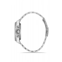 Ferro Gümüş Çelik Kordon Erkek Kol Saati FM11508A-A2 Fonksiyonları Aktif 3ATM Su Geçirmez