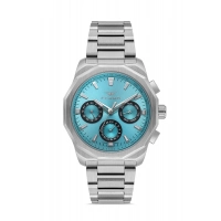 Ferro Gümüş Çelik Kordon Erkek Kol Saati FM11520AWT-A15 Fonksiyonları Aktif 3ATM Su Geçirmez