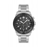 Ferro Gümüş Çelik Kordon Erkek Kol Saati FM11541AWT-J2 Fonksiyonları Aktif 3ATM Su Geçirmez