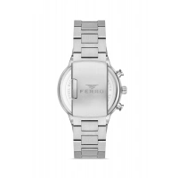 Ferro Gümüş Çelik Kordon Erkek Kol Saati FM11568AWT-L3 Fonksiyonları Aktif 3 ATM Su Geçirmez