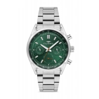 Ferro Gümüş Çelik Kordon Erkek Kol Saati FM11588AWT-A6 Fonksiyonları Aktif 3 ATM Su Geçirmez