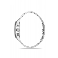 Ferro Gümüş Çelik Kordon Erkek Kol Saati FM11588AWT-A6 Fonksiyonları Aktif 3 ATM Su Geçirmez