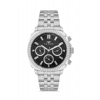 Ferro Gümüş Çelik Kordon Erkek Kol Saati FM11627AWT-A2 Fonksiyonları Aktif 3 ATM Su Geçirmez