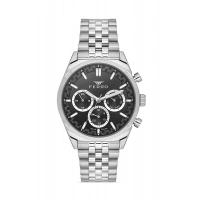 Ferro Gümüş Çelik Kordon Erkek Kol Saati FM11647A-A2 Fonksiyonları Aktif 3 ATM Su Geçirmez