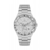 Ferro Gümüş Çelik Kordon Erkek Kol Saati FM11650A-A Fonksiyonları Aktif 3 ATM Su Geçirmez