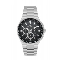 Ferro Gümüş Çelik Kordon Erkek Kol Saati FM11650A-A2 Fonksiyonları Aktif 3 ATM Su Geçirmez