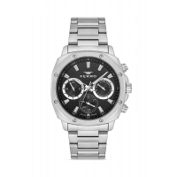 Ferro Gümüş Çelik Kordon Erkek Kol Saati FM11652A-A2 Fonksiyonları Aktif 3 ATM Su Geçirmez